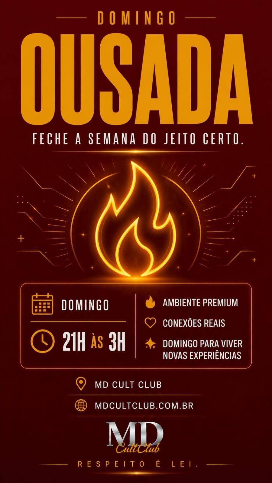 Cartaz do evento Domingo Ousada