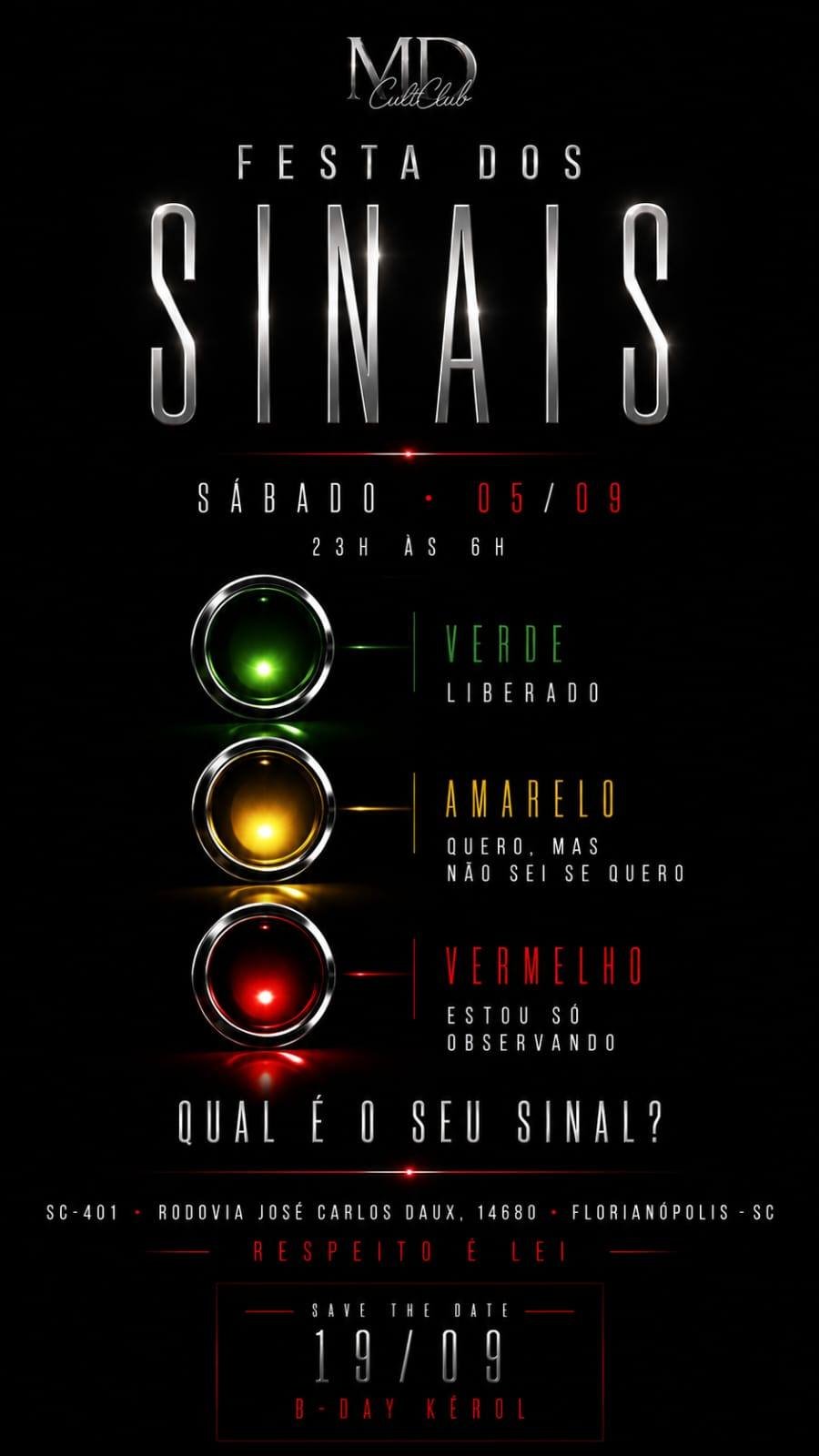 Cartaz do evento Festa dos Sinais