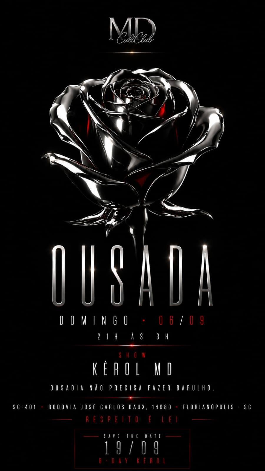 Cartaz do evento Domingo Ousada