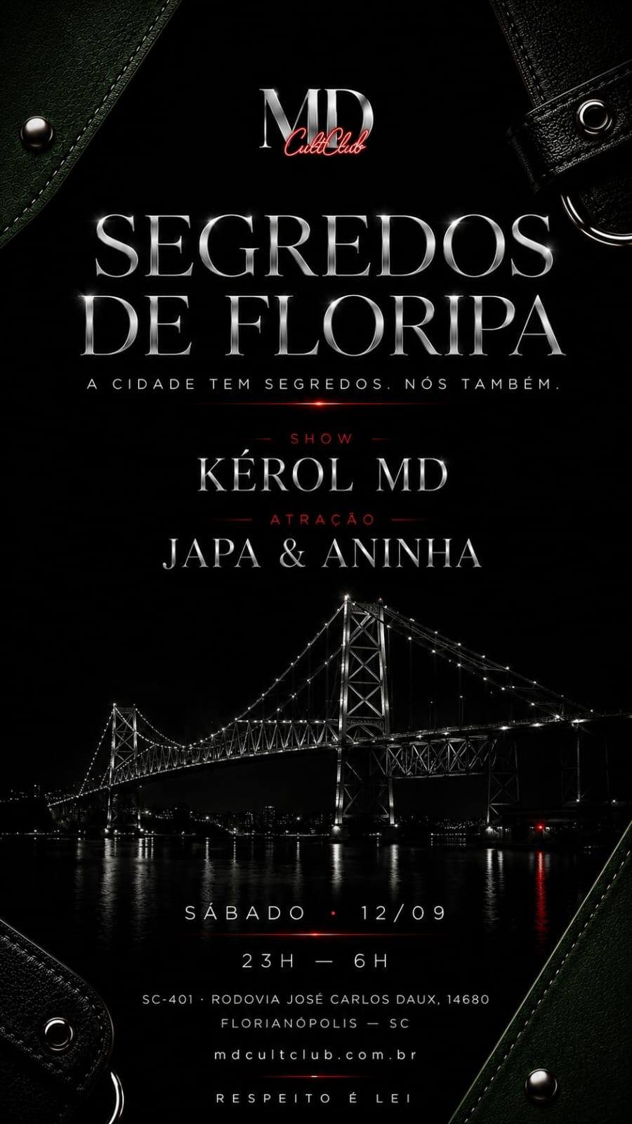 Cartaz do evento Segredos de Floripa