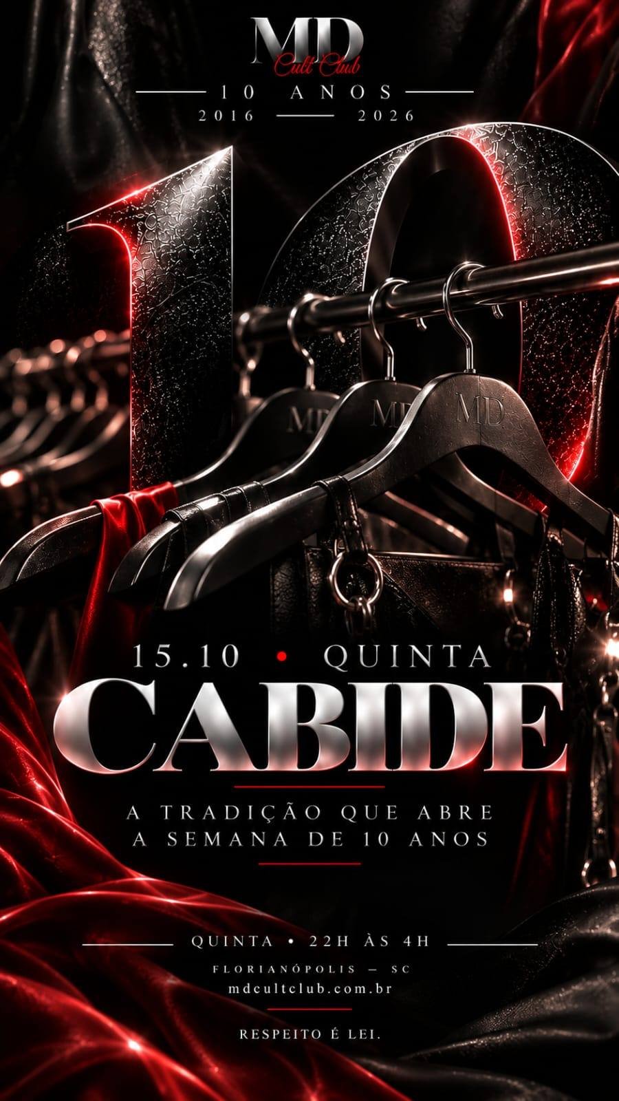 Cartaz do evento Quinta Cabide | Semana 10 Anos