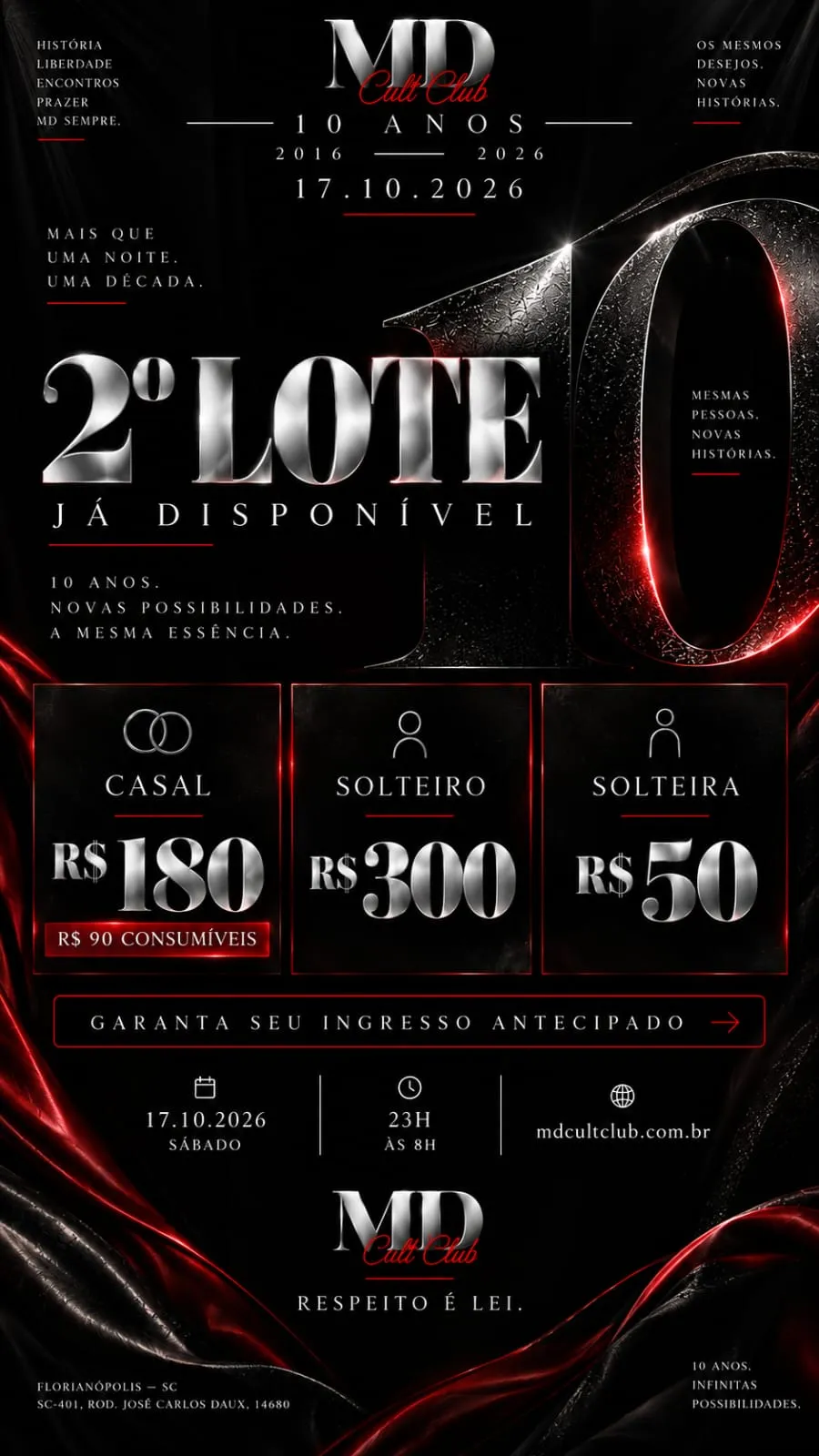 10 Anos MD Cult Club — 2º Lote