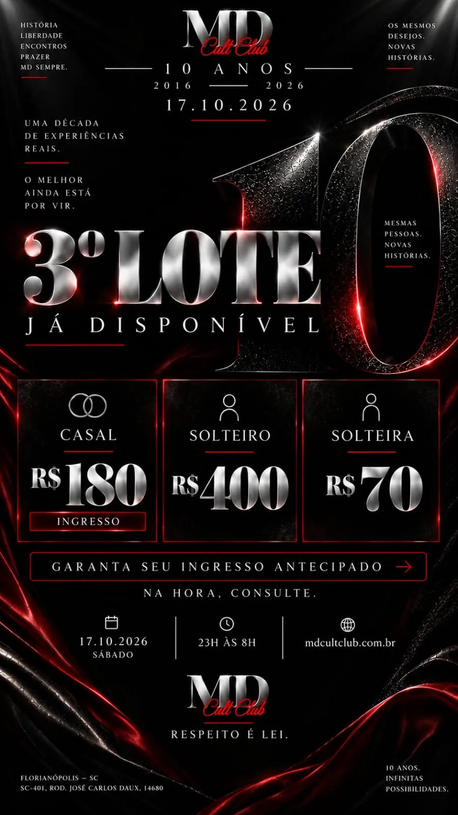 10 Anos MD Cult Club — 3º Lote
