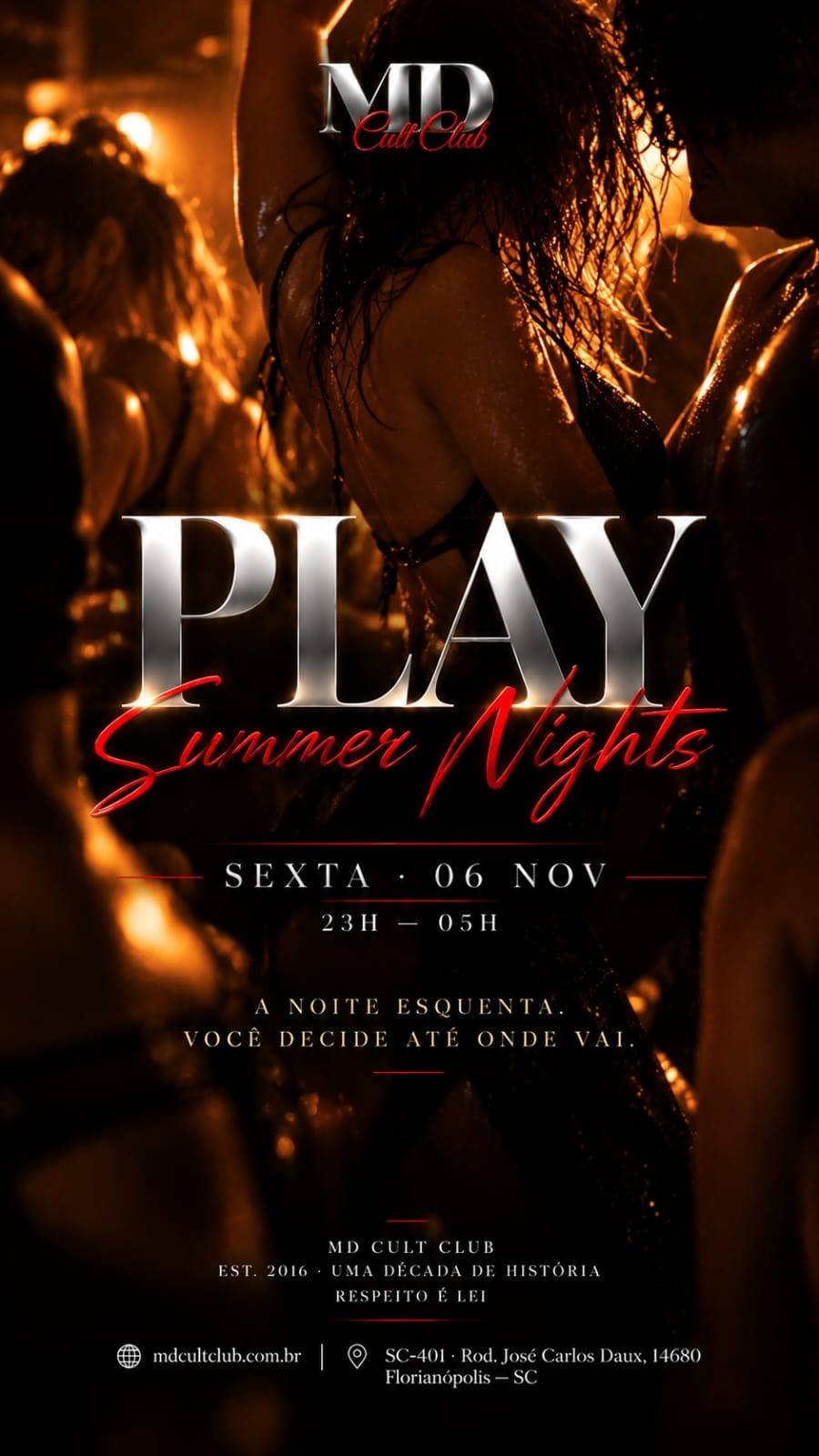Cartaz do evento Sexta Play | Summer Nights