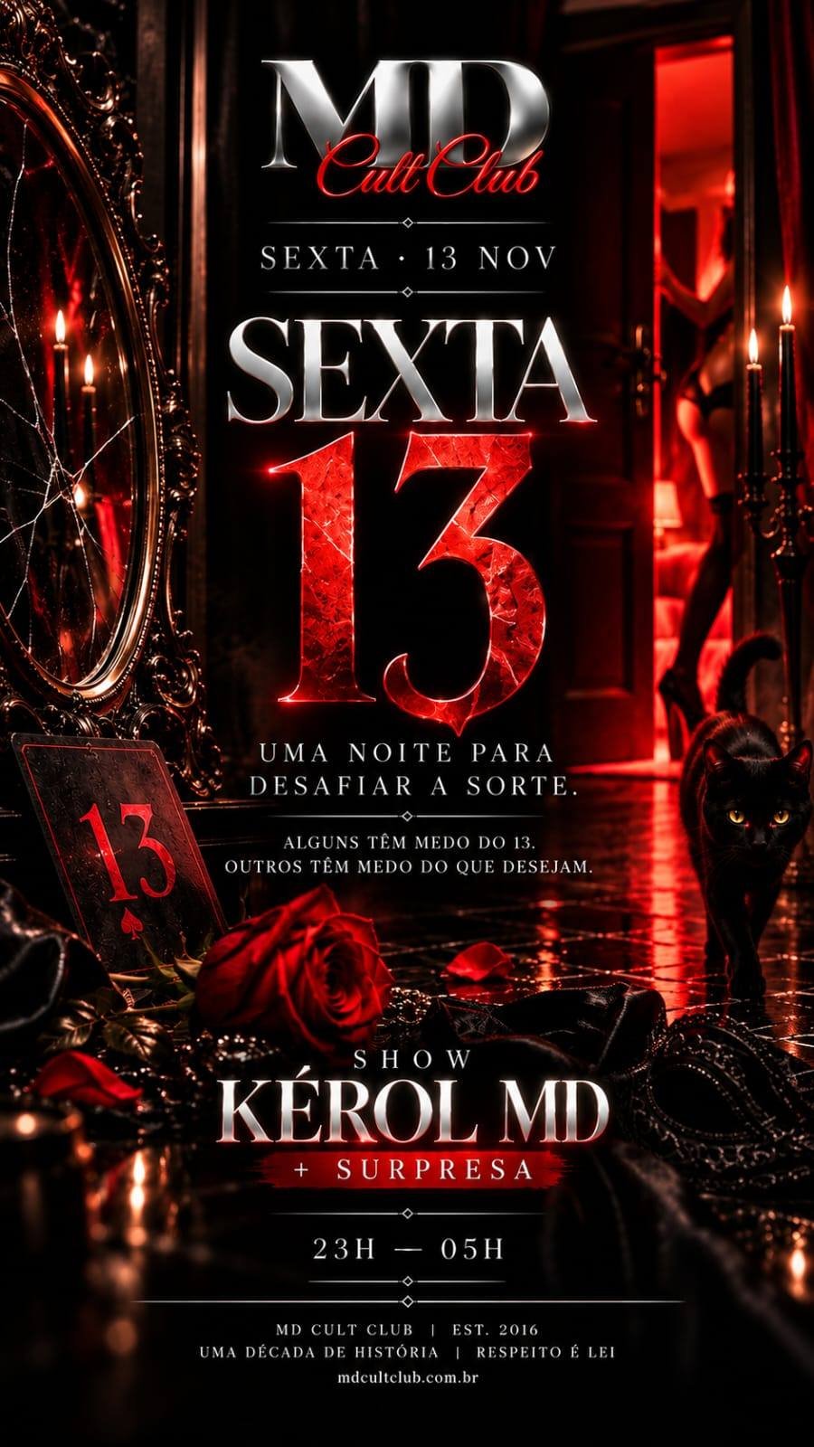 Cartaz do evento Sexta 13 | Show Kérol MD