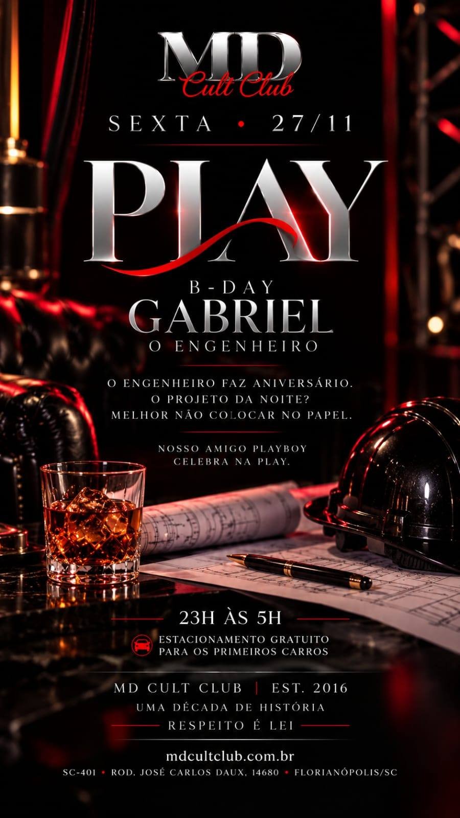 Play | B-Day Gabriel — Play · B-Day Gabriel, o Engenheiro
