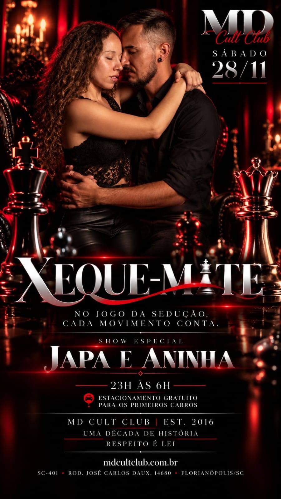 Xeque-Mate | Shows Kérol MD e Japa & Aninha — Show especial Japa & Aninha · uma das jogadas mais esperadas da noite