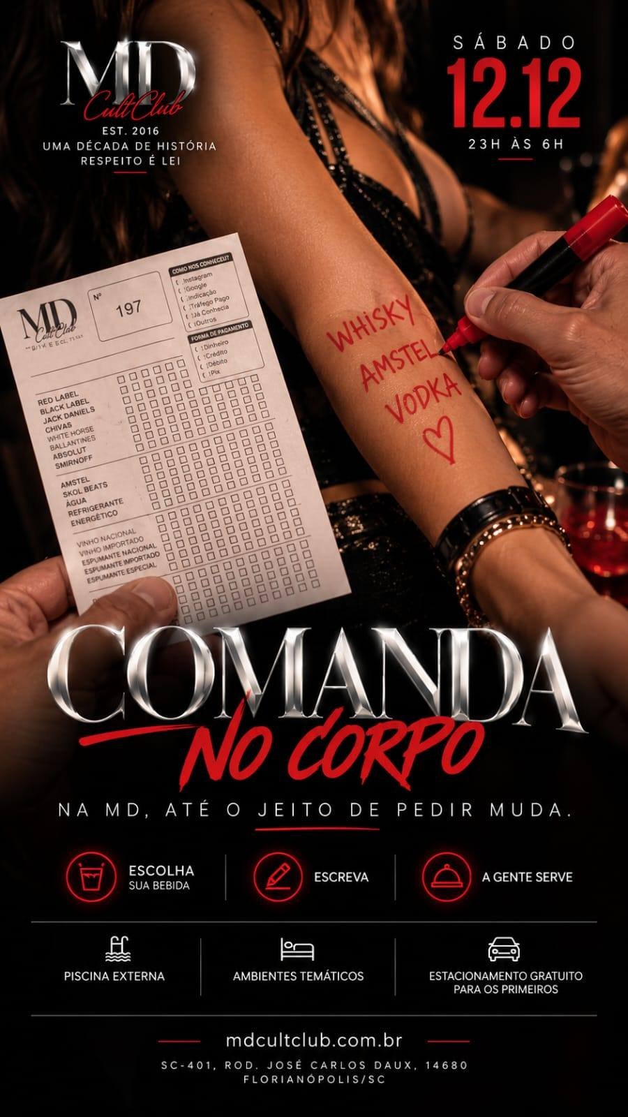 Cartaz do evento Comanda no Corpo